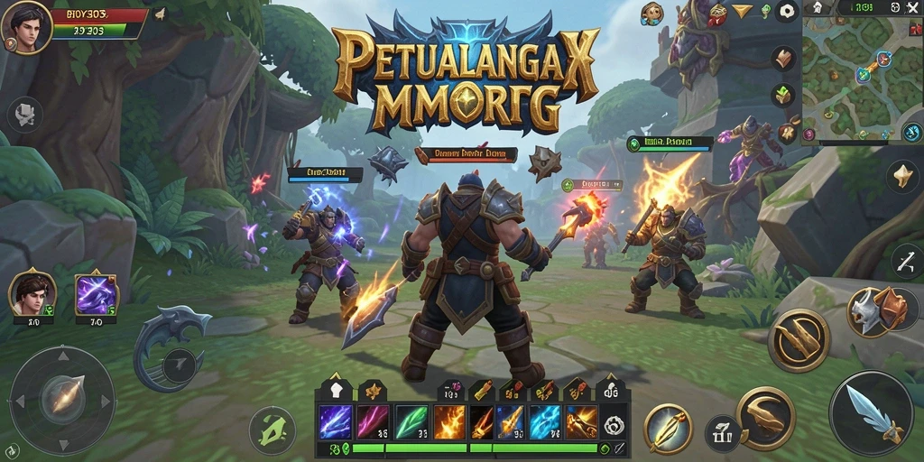 Tampilan gameplay epik dari BOY303 dalam petualangan MMORPG.
