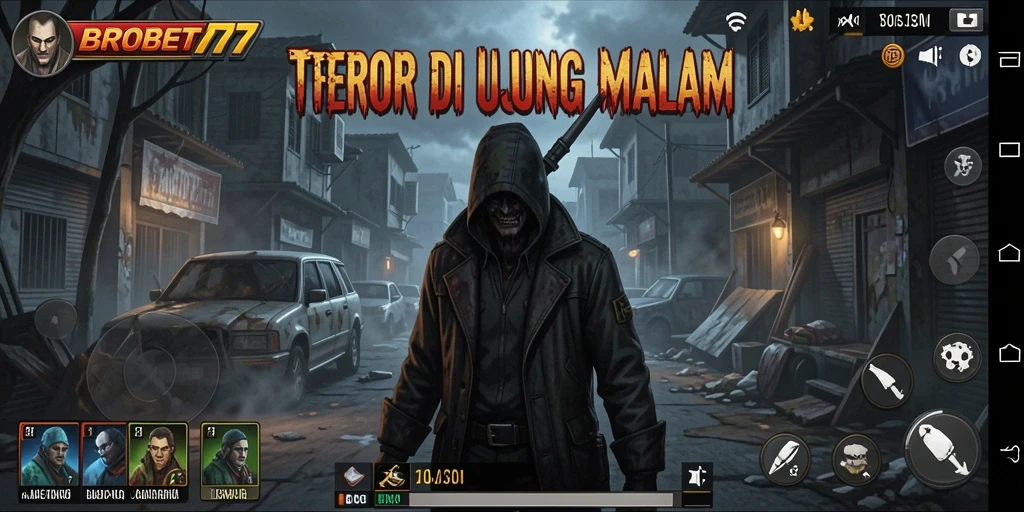 Tangkapan layar menampilkan momen menegangkan dari gameplay BROBET77.