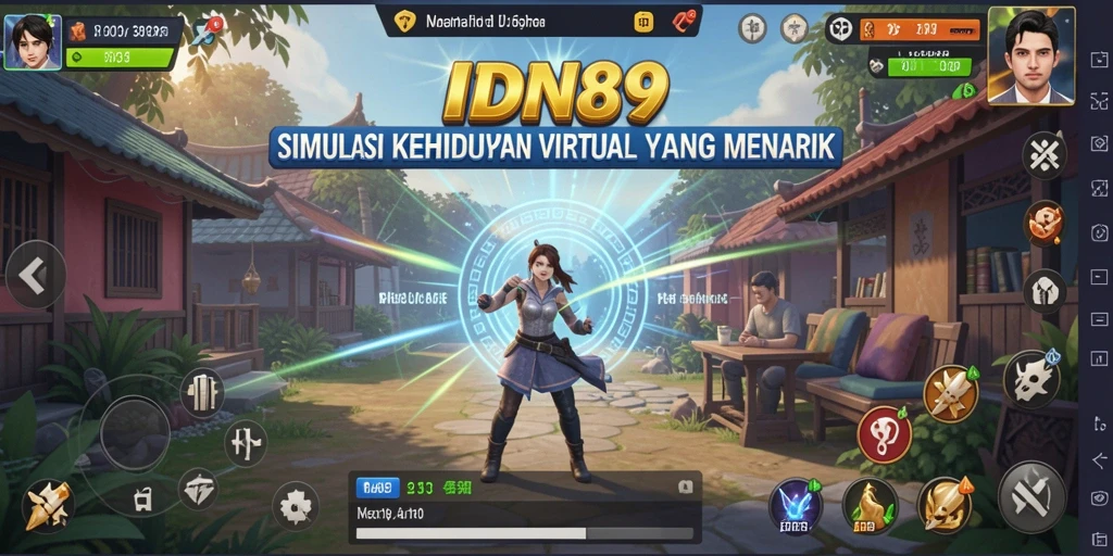 Tangkapan layar IDN89 menunjukkan pengalaman bermain simulasi yang seru.