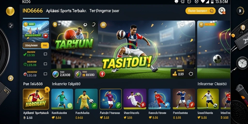 Tampilan gameplay IND666 dengan fitur taruhan olahraga yang menarik.