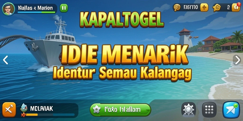 Tampilan gameplay menarik dari KAPALTOGEL dengan elemen Idle.