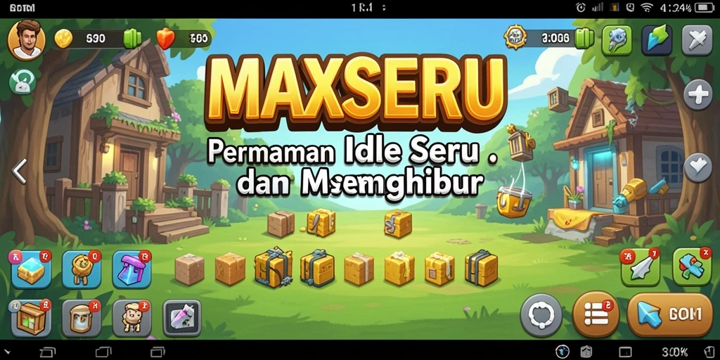 Tampilan gameplay <strong>MAXSERU</strong> yang menarik dan menghibur.