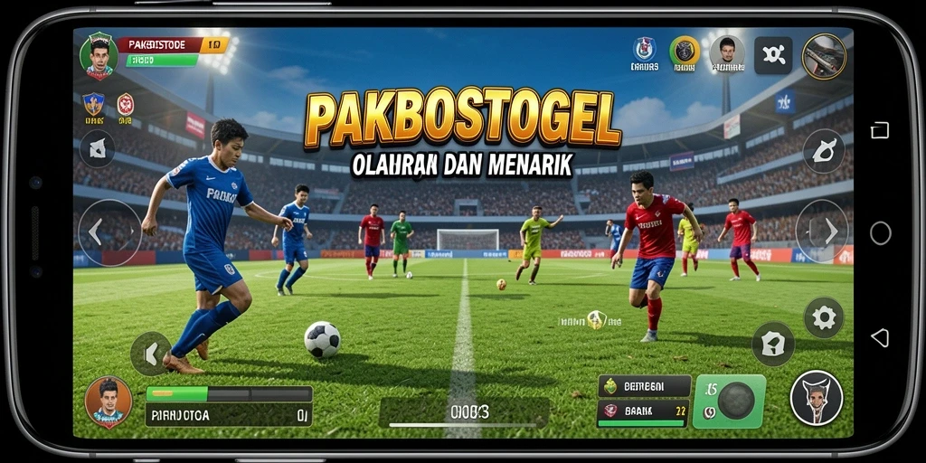 Tampilan gameplay PAKBOSTOGEL yang mendebarkan dan penuh aksi olahraga.