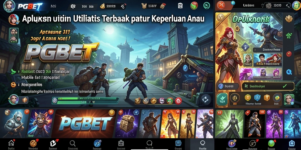 Tampak antarmuka aplikasi PGBET yang intuitif dan user-friendly.