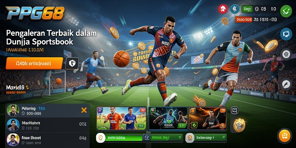 Tampilan menarik dan interaktif dari permainan sportsbook PGG68.