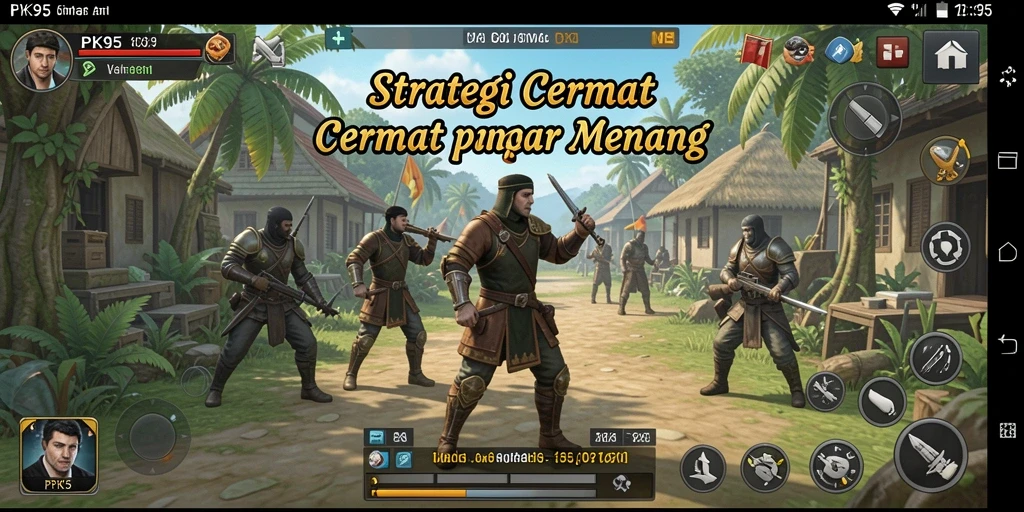 Screenshot PK95 menampilkan aksi strategi yang mendebarkan.