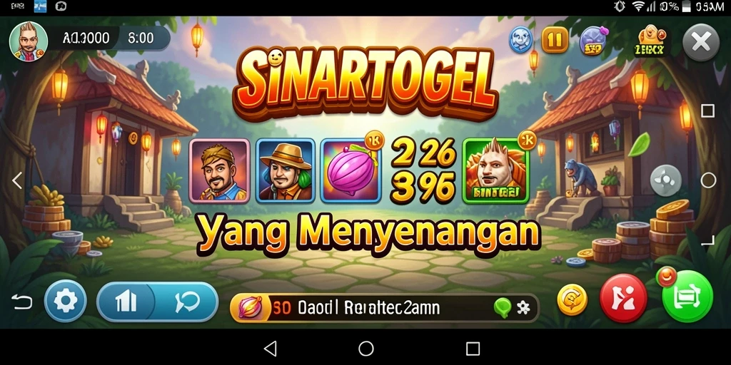 Tampilan gameplay SINARTOGEL yang ceria dan interaktif.