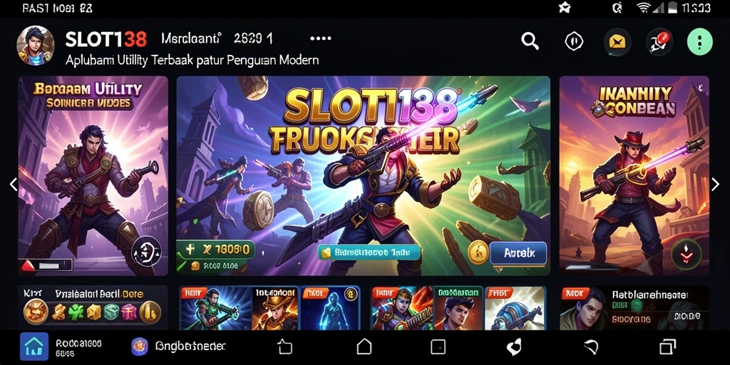Tampilan antarmuka aplikasi SLOT138 yang ramah pengguna dan fungsional.
