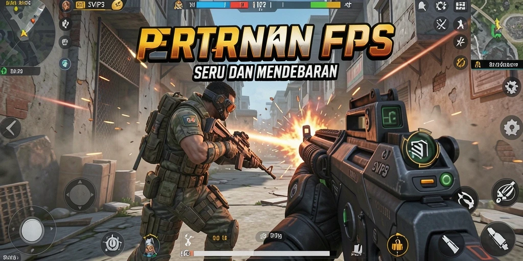 Screenshot SVIP3 menunjukkan intensitas aksi tembak-menembak yang mendebarkan.